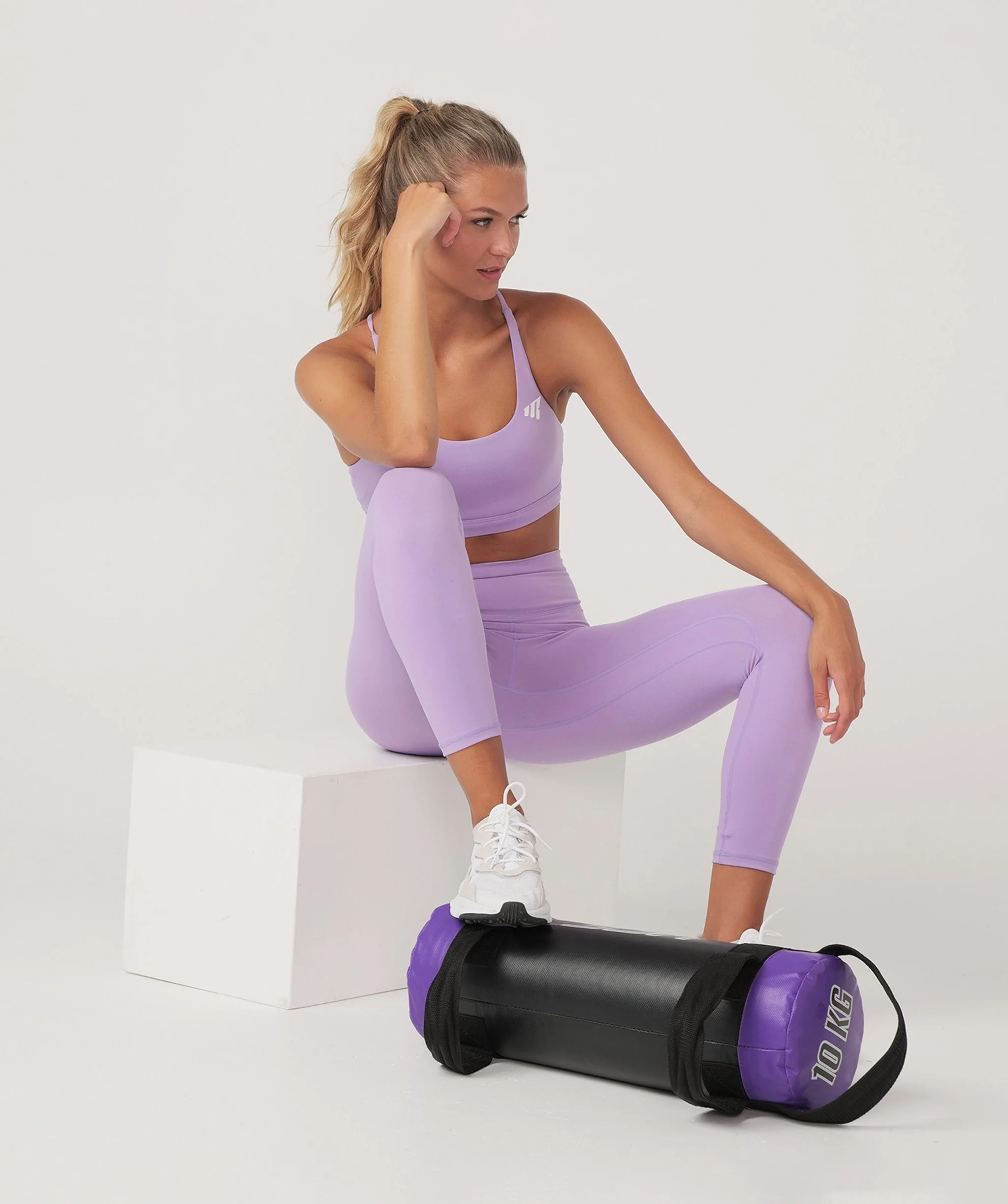 Core Strappy Sports Bra (Lilac) by OneMoreRep - Image 19
