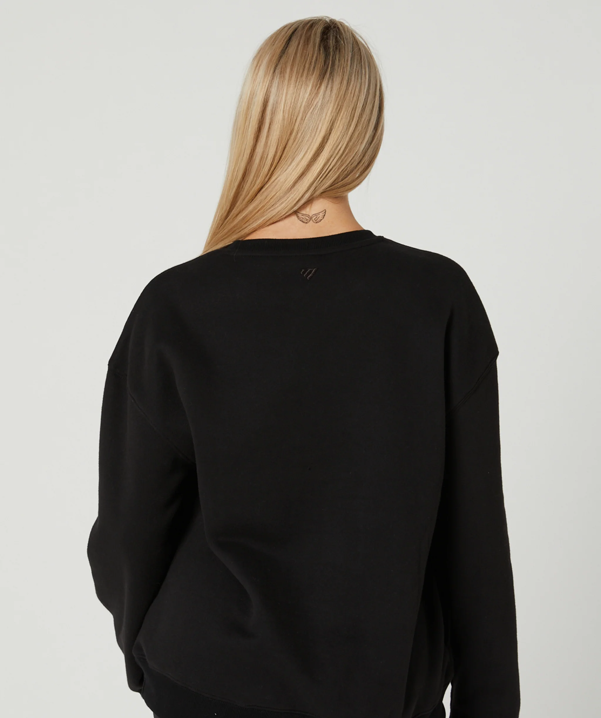 Varsity Crewneck Jumper (Black/Tan) by OneMoreRep - Image 3